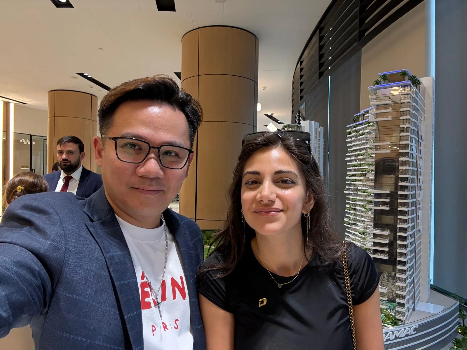 Alvin Choo at a property sales gallery during a property review